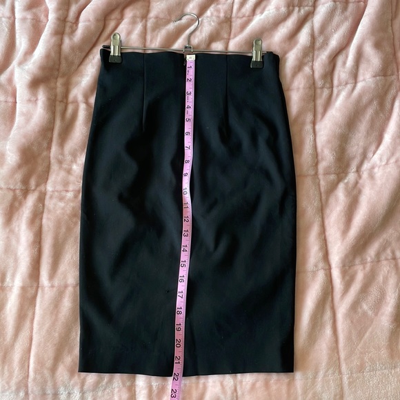 NWT Dynamite Jupe Woven Pencil Skirt in Jet Black High Waisted - Picture 9 of 9